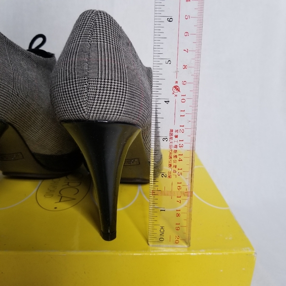 Circa Joan & David Cjcanna Black Plaid Booties Vintage Retro - Picture 4 of 6